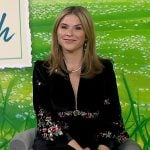 Jenna’s black floral embroidered dress on Today