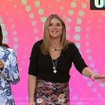 Jenna’s sequin floral skirt on Today