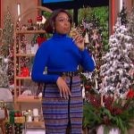 Jennifer’s stripe knit skirt on The Jennifer Hudson Show