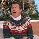 Jerry’s Christmas car sweater on The Talk