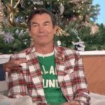 Jerry’s plaid suit and green t-shirt on The Talk