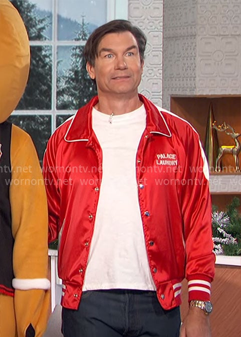 Jerry's red Mick Jagger jacket on The Talk