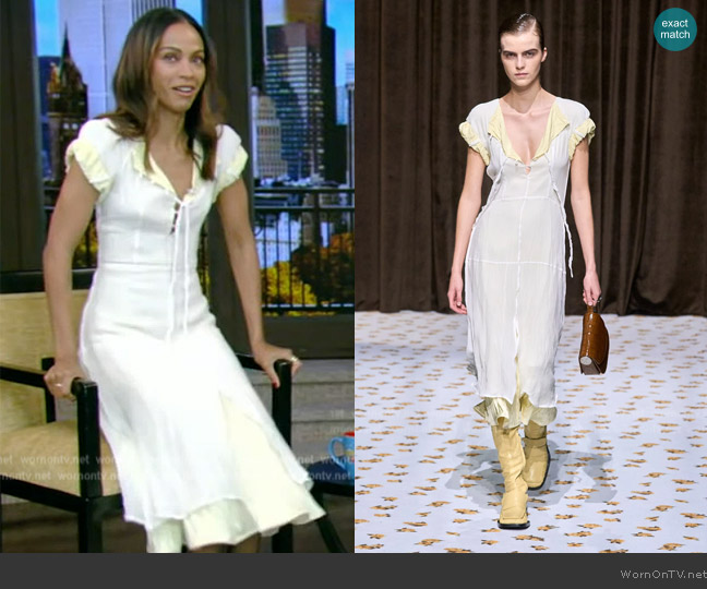 Jil Sander 2025 Spring Summer Collection worn by Emilia Perez on Live with Kelly and Mark