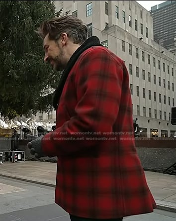 Joe Fryer’s red plaid coat on Today