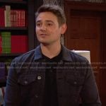 Johnny’s black denim jacket on Days of our Lives