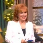 Joy’s white double breasted blazer on The View