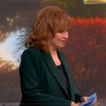 Joy’s green double breasted blazer on The View