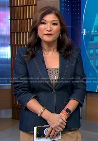 Juju’s denim blazer on Good Morning America