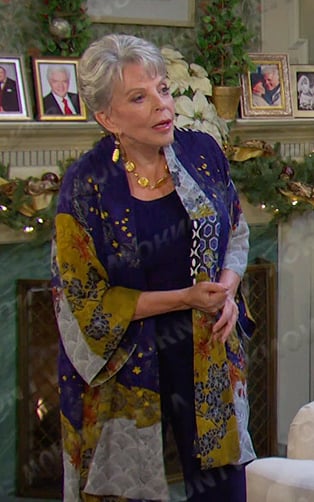 Julie's patchwork kimono jacket on Days of our Lives