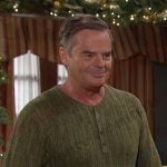 Justin’s green sweater on Days of our Lives