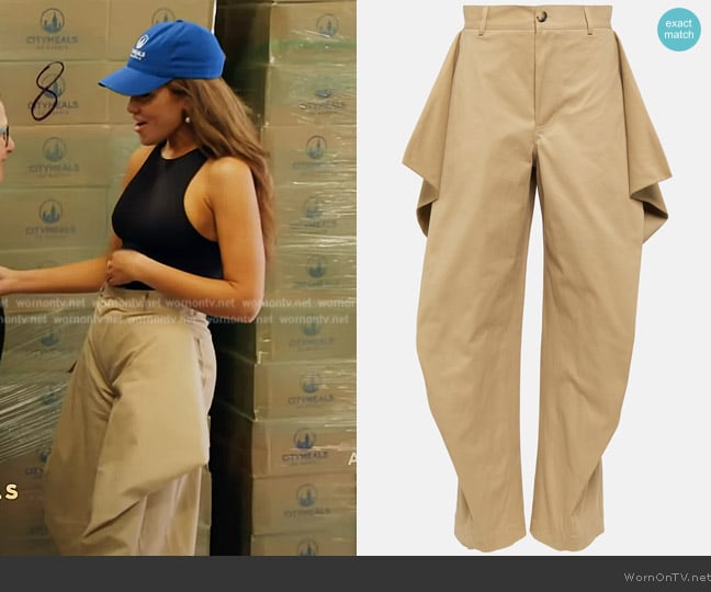 JW Anderson Kite cotton-blend pants worn by Brynn Whitfield on The Real Housewives of New York City