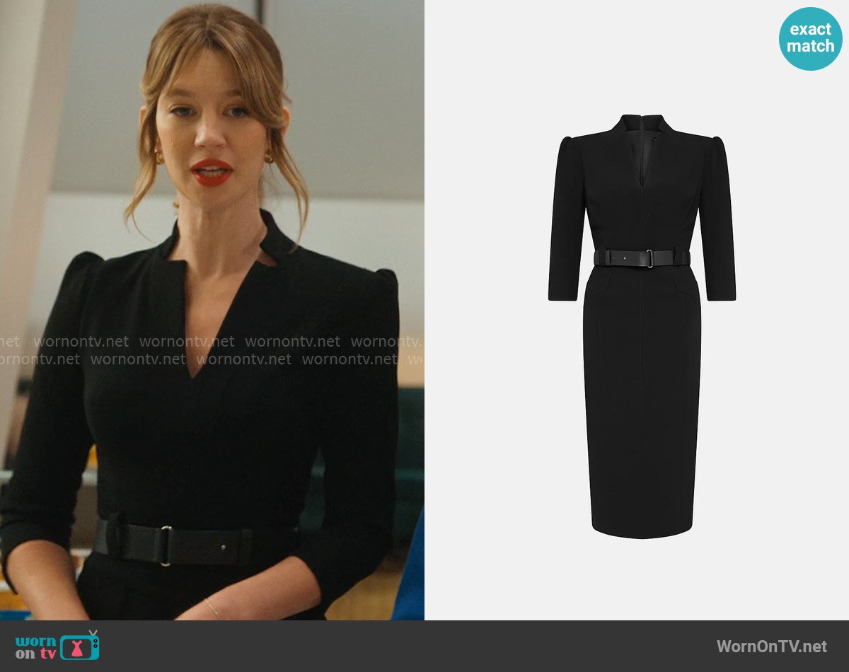 Karen Millen Forever Belted Midi Dress worn by Shae Banfield (Yael Grobglas) on Matlock