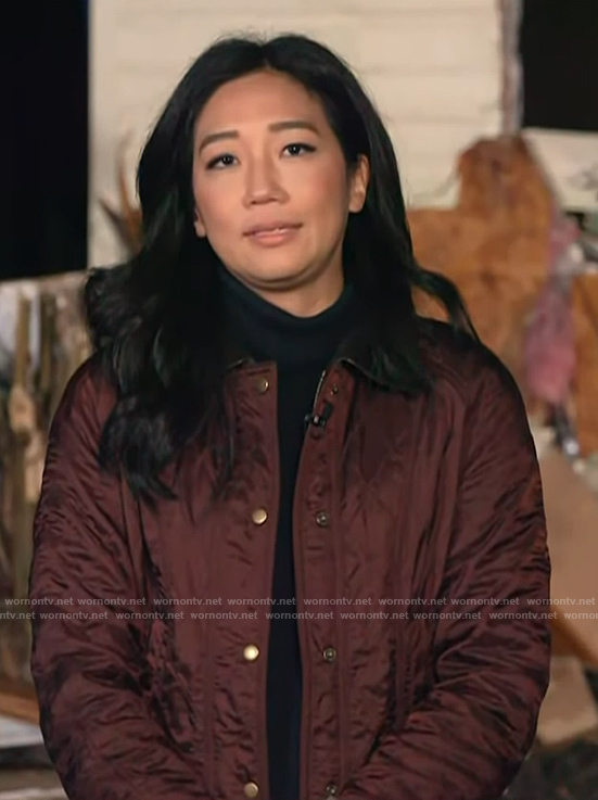 Kathy Park’s purple quilted jacket on Today