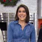 Katie Stilo’s denim shirtdress on Today