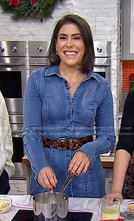 Katie Stilo's denim shirtdress on Today