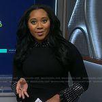 Kay’s black embellished dress on NBC News Daily