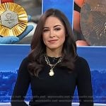 Kaylee’s black button cuff sweater on Today