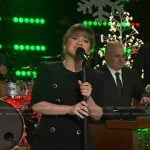 Kelly’s black double breasted mini dress on The Kelly Clarkson Show