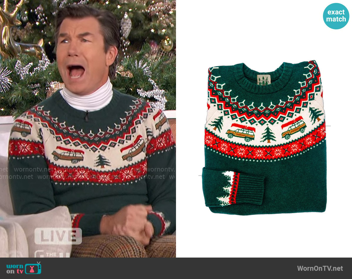 Kiel James Patrick Griswold Christmas Sweater worn by Jerry O'Connell on The Talk