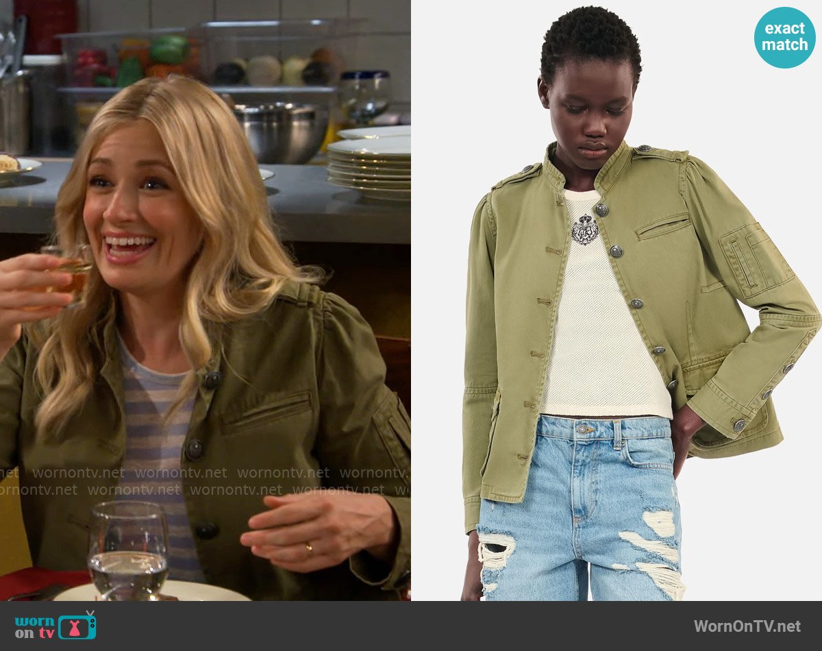 Gemma’s green jacket on The Neighborhood