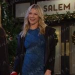 Kristen’s denim midi dress on Days of our Lives