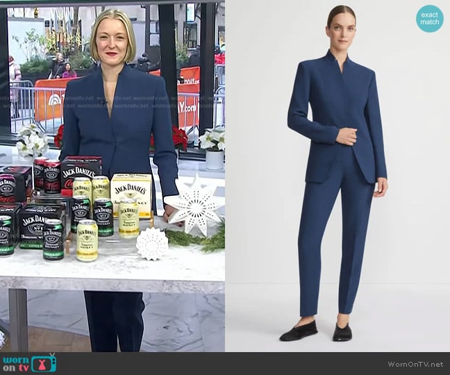 Vanessa Price’s navy blazer and pant suit on Today