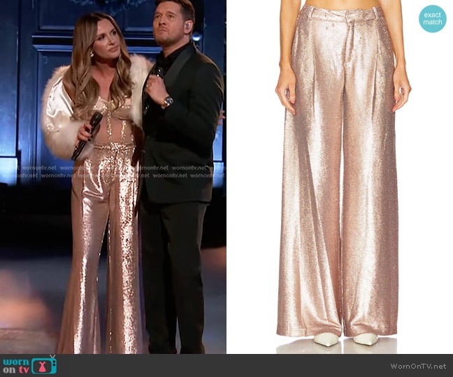 L'Agence Allanah Mid Rise Trouser worn by Carly Pearce on The Voice