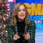 Lara’s green plaid blazer on Good Morning America