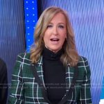 Lara’s green plaid blazer on Good Morning America