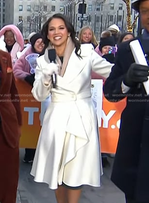 Laura's white coat on Today