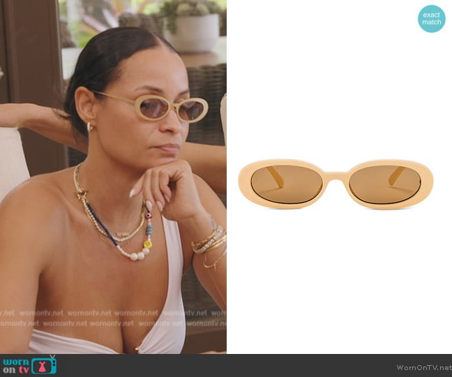 Le Specs X Revolve Outta Love worn by Sai De Silva on The Real Housewives of New York City