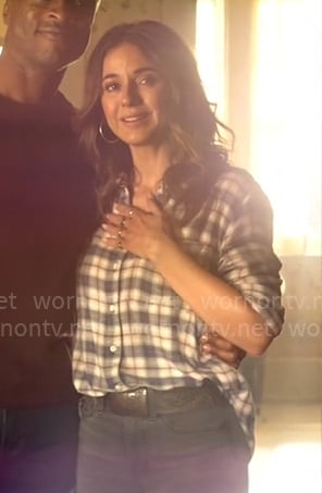 Lana’s plaid button down shirt on Superman and Lois