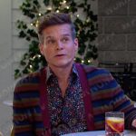 Leo’s floral shirt and striped cardigan on Days of our Lives