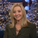 Lisa Kudrow’s green utility jumpsuit on The Kelly Clarkson Show