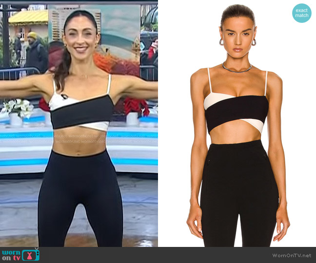 Live The Process Orion Colorblock Bra worn by Kara Liotta on Today