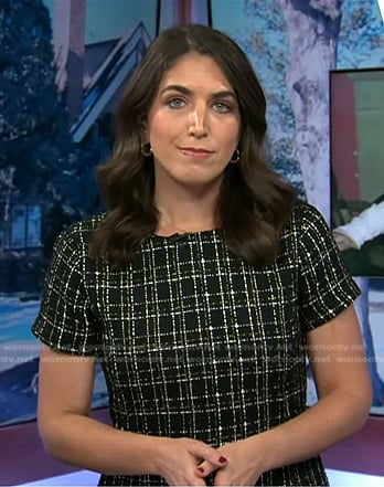 Liz’s black tweed dress on Today