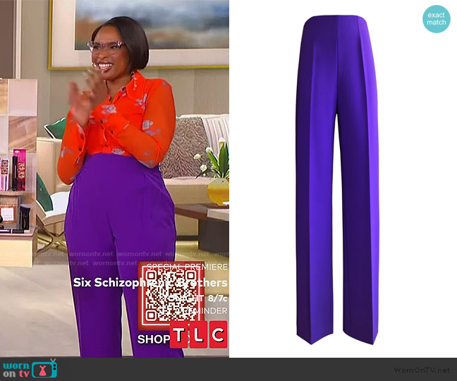 L'Momo Stretch Straight Leg Pants worn by Jennifer Hudson on The Jennifer Hudson Show