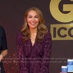 Lori’s purple dotted mesh dress on Good Morning America