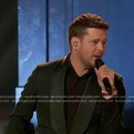 Michael Bublé’s black tuxedo blazer on The Voice