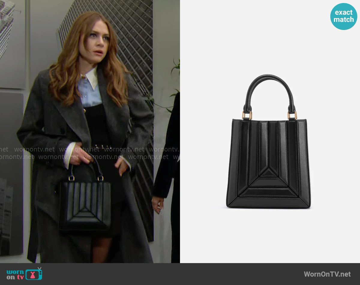 Mlouye Sera Tall Tote worn by Claire Grace (Hayley Erin) on The Young and the Restless