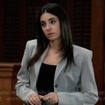 Molly's grey suit on General Hospital