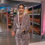 Morgan’s pink velvet blazer and pants on NBC News Daily