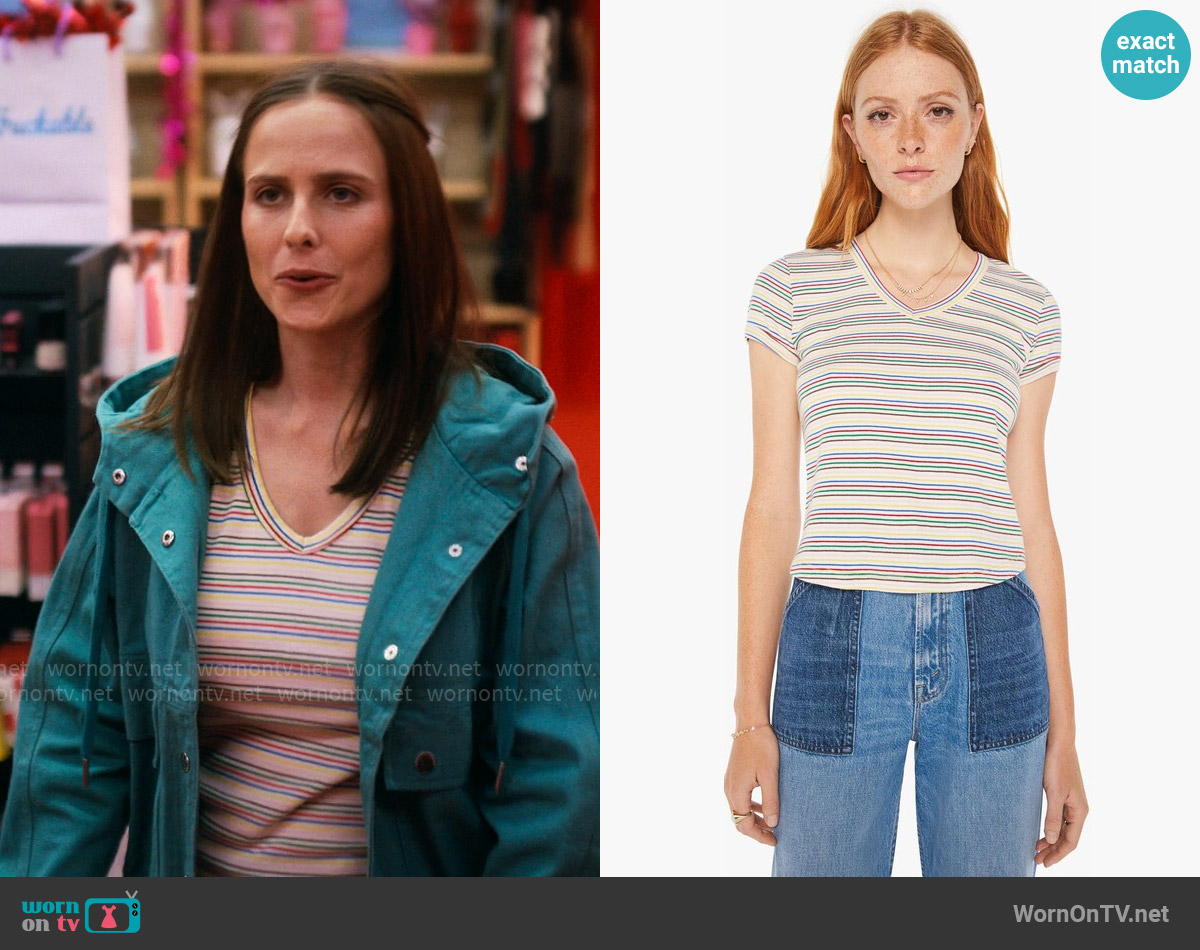 Mother The Itty Bitty Throwback worn by Kimberly Finkle (Pauline Chalamet) on The Sex Lives of College Girls