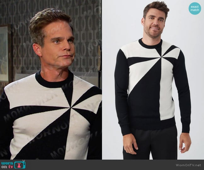 Mr Turk Rays Sweater worn by Leo Stark (Greg Rikaart) on Days of our Lives