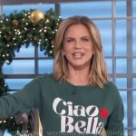 Natalie’s Ciao Bella sweater on The Talk