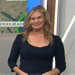 Emily’s navy scoop neck dress on Today