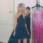 Nicole’s black high low dress on Paris and Nicole The Encore