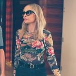 Nicole’s floral print mesh top on Paris and Nicole The Encore