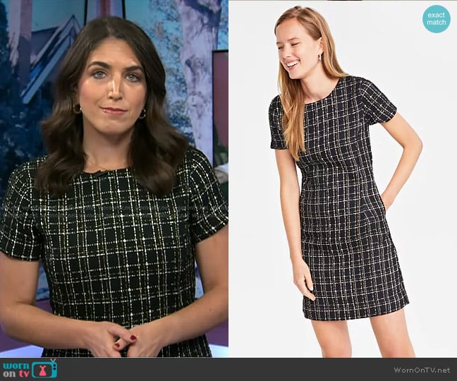 On 34th Tweed Mini Dress worn by Liz Kreutz on Today