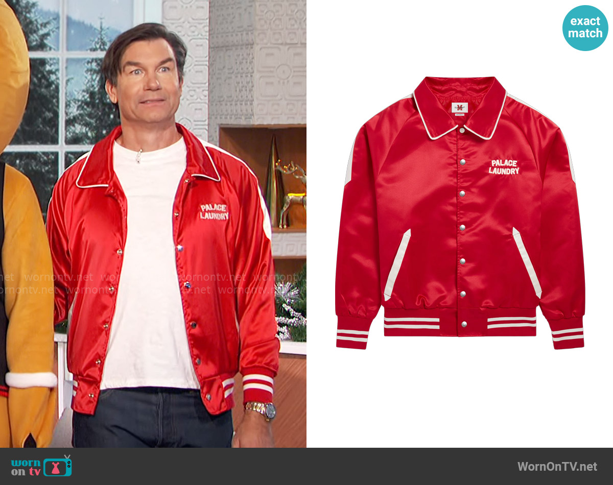 Mick Jagger Palace Laundry Satin Jacket worn by Jerry O'Connell on The Talk